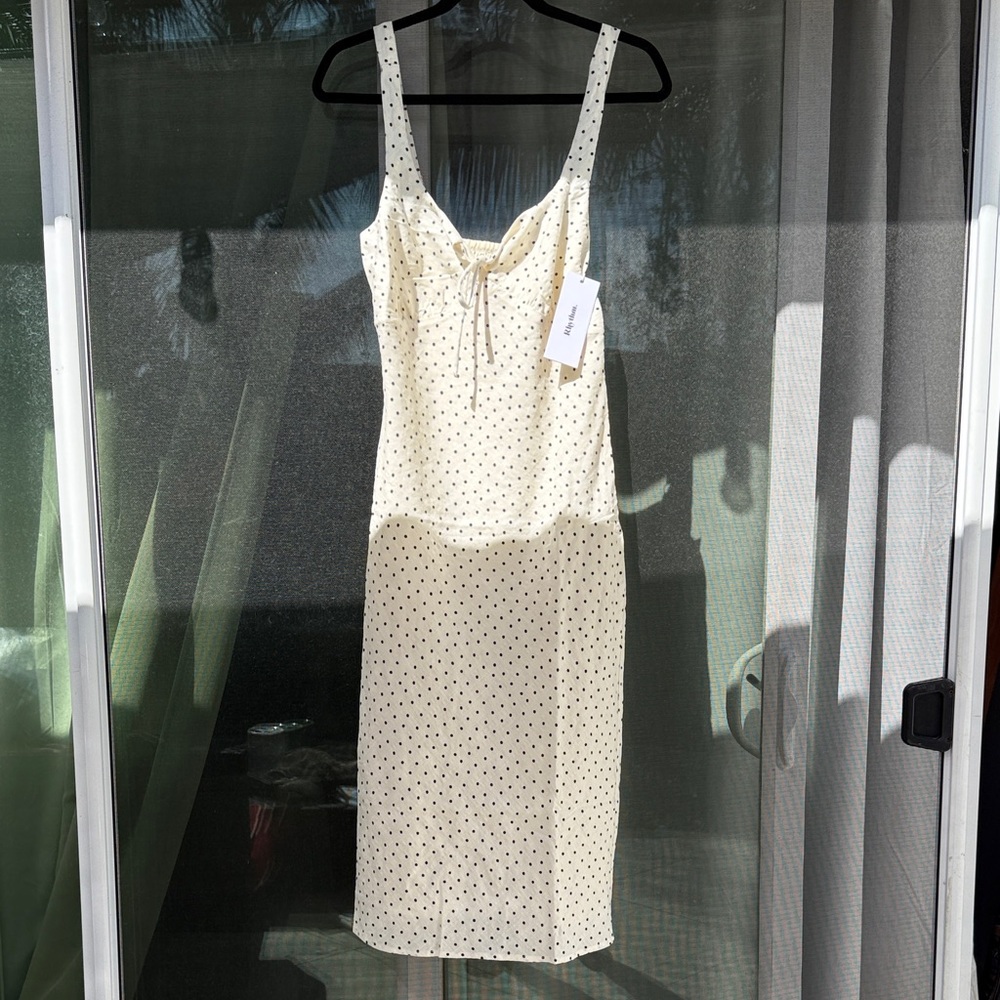 RHYTHM Polka Dot Midi Dress